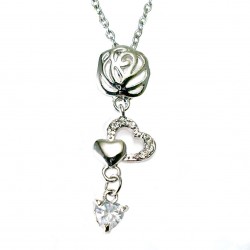 Lovely Rose Drop Necklace