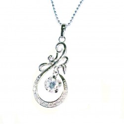 Cradle in a Tear Drop Pendant