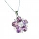 Floral Amethyst Pendant