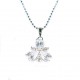 Sparkling Three Leaf Clover Pendant