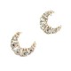 Opulent Crescent Studs