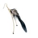 Spotted Feather Dangle Earrings